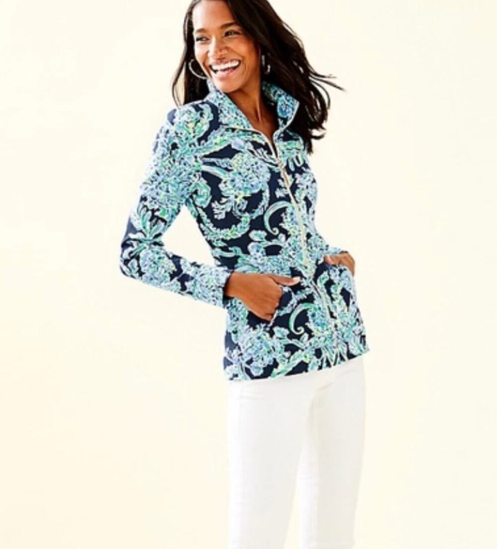 Lilly Pulitzer Women’s Luxletic Scuba Zip-Up Jacket Size Small